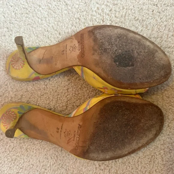 Jimmy Choo Yellow Heels Elegant Design - Picture 6 of 6